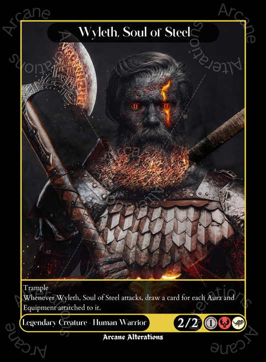 Wyleth, Soul of Steel - High Quality Altered Art Custom Proxy Cards